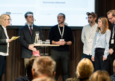 Byggmaterialdagen - Talare på scen